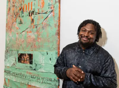 Artist Russell Craig uses leather, blood and paint to tell stories about his time in prison